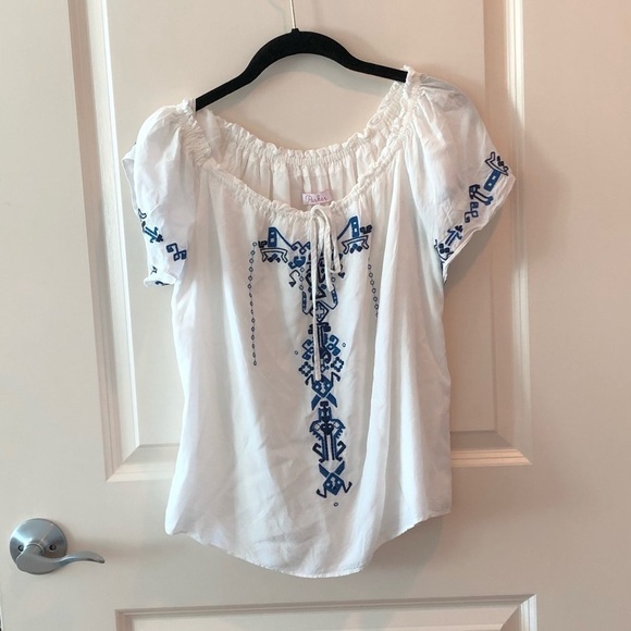 Parker Off Shoulder Embroidered Top - Picture 5 of 16
